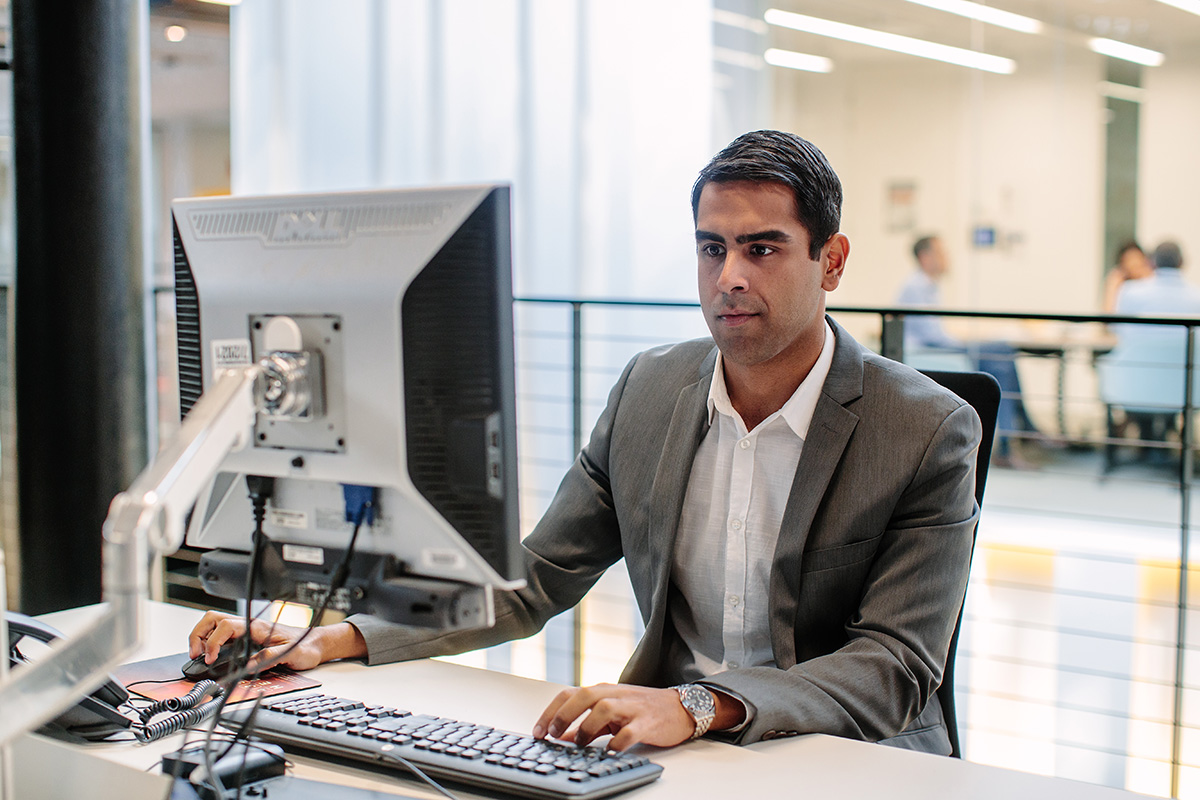 Person working in office